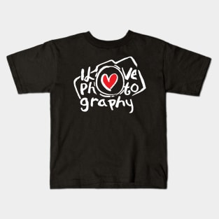 I love photography Kids T-Shirt